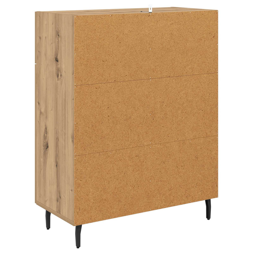 Vitrina Roble artesanal 69,5 x 34 x 90 cm Madera contrachapada