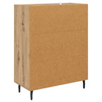 Vitrina Roble artesanal 69,5 x 34 x 90 cm Madera contrachapada