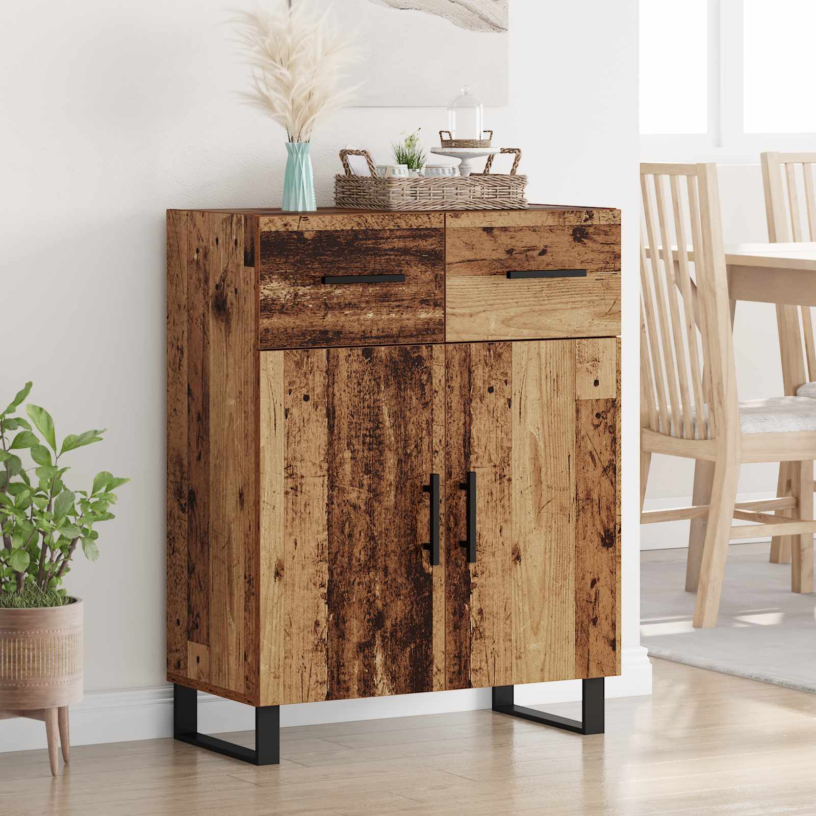 Vitrina Madera Vieja 69,5 x 34 x 90 cm Madera contrachapada