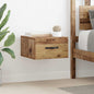 Armario de Noche con cajón 2 pcs Madera vieja 35 x 35 x 20 cm