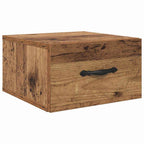 Armario de Noche con cajón 2 pcs Madera vieja 35 x 35 x 20 cm