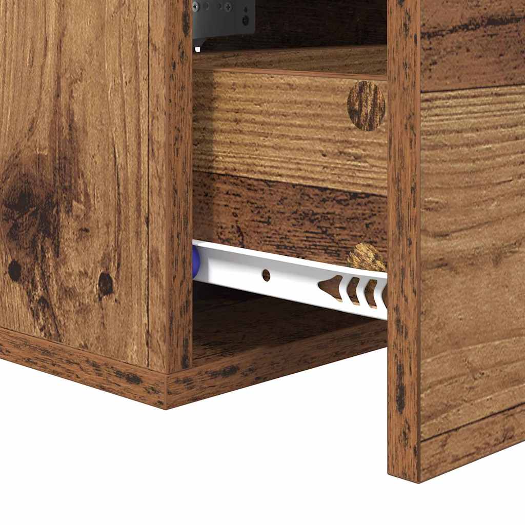 Armario de Noche 2 pcs Madera vieja 35 x 35 x 20 cm