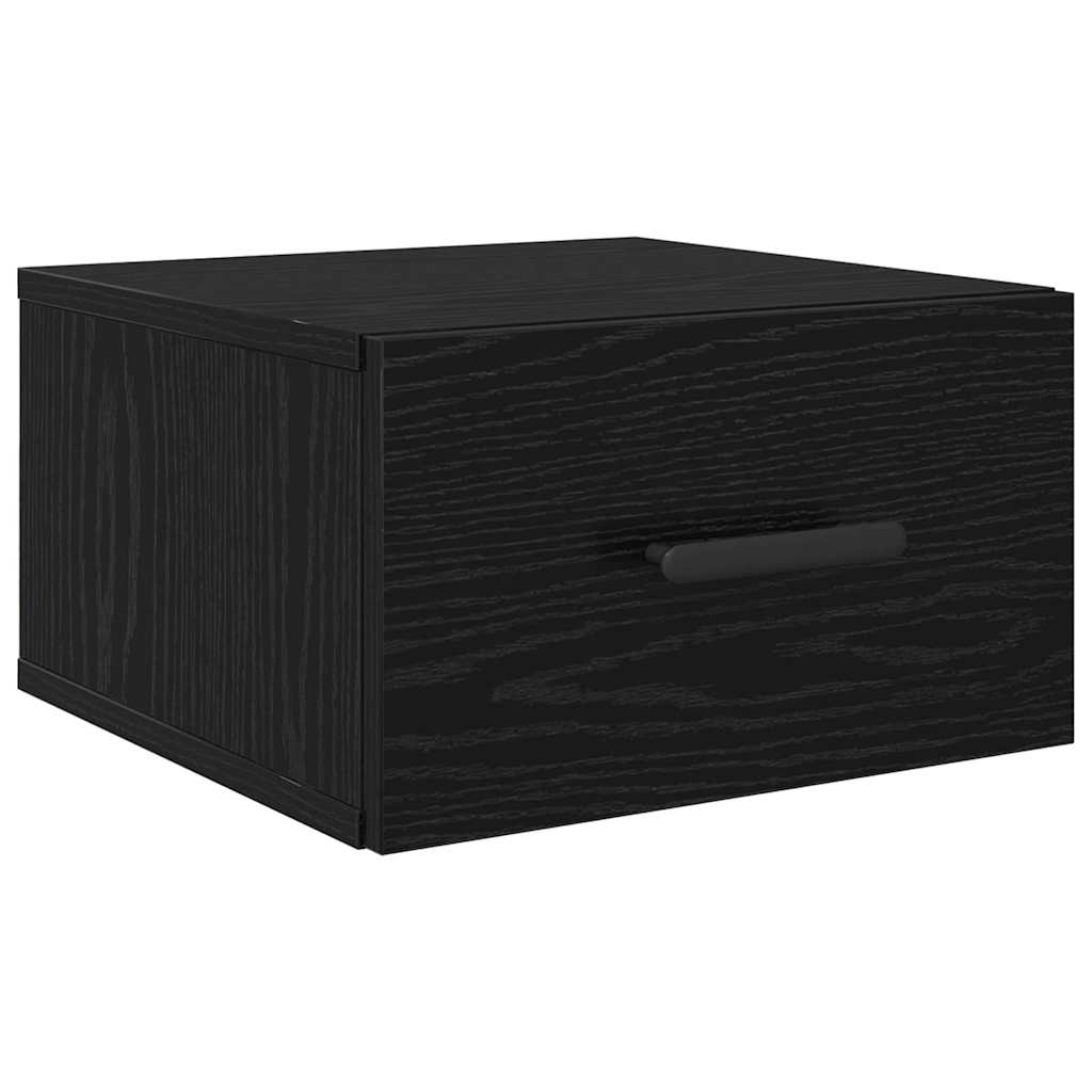 Armario de Noche 2 pcs Roble Negro 35 x 35 x 20 cm