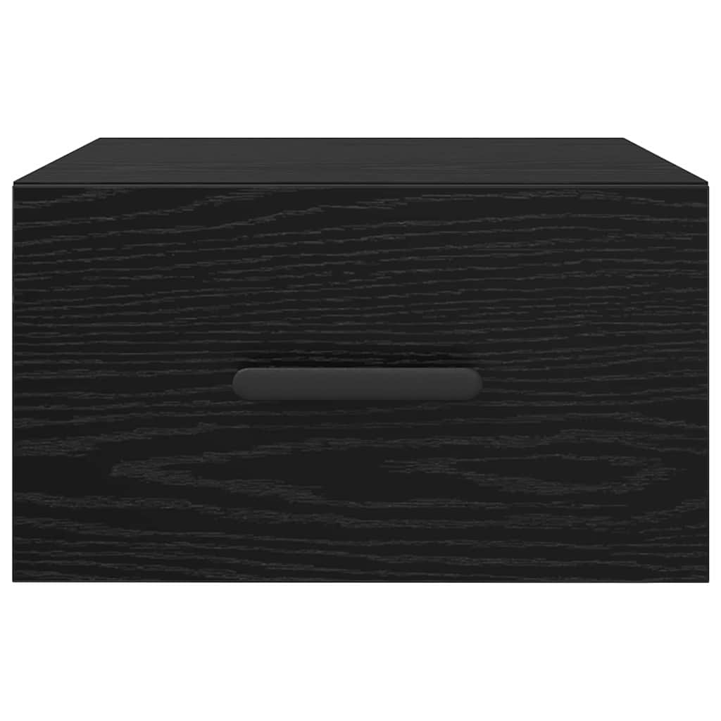 Armario de Noche 2 pcs Roble Negro 35 x 35 x 20 cm