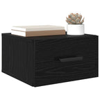 Armario de Noche 2 pcs Roble Negro 35 x 35 x 20 cm