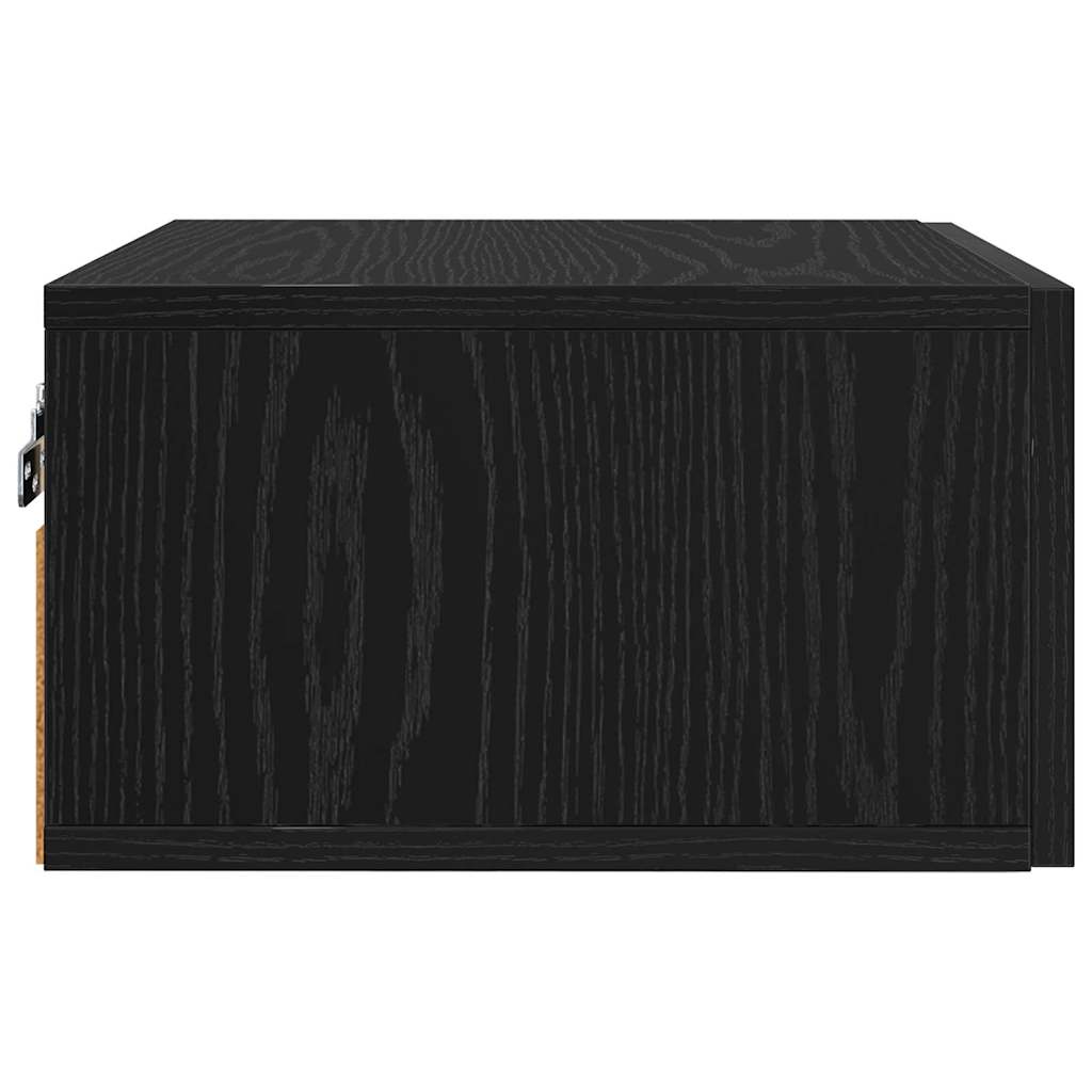Armario de Noche 2 pcs Roble Negro 35 x 35 x 20 cm
