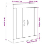 Armario de pared Madera Vieja 69,5 x 34 x 90 cm
