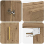 Armario de pared Roble artesanal 69,5 x 34 x 90 cm