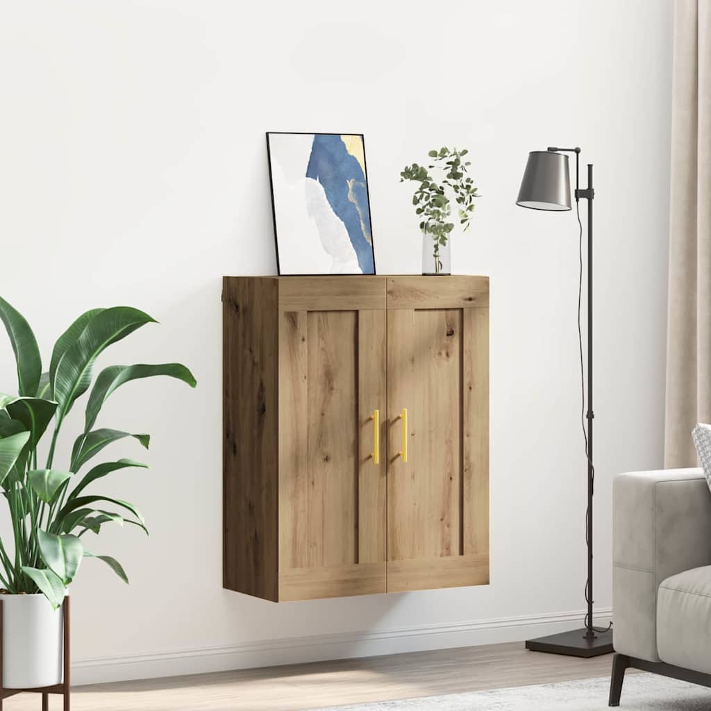 Armario de pared Roble artesanal 69,5 x 34 x 90 cm