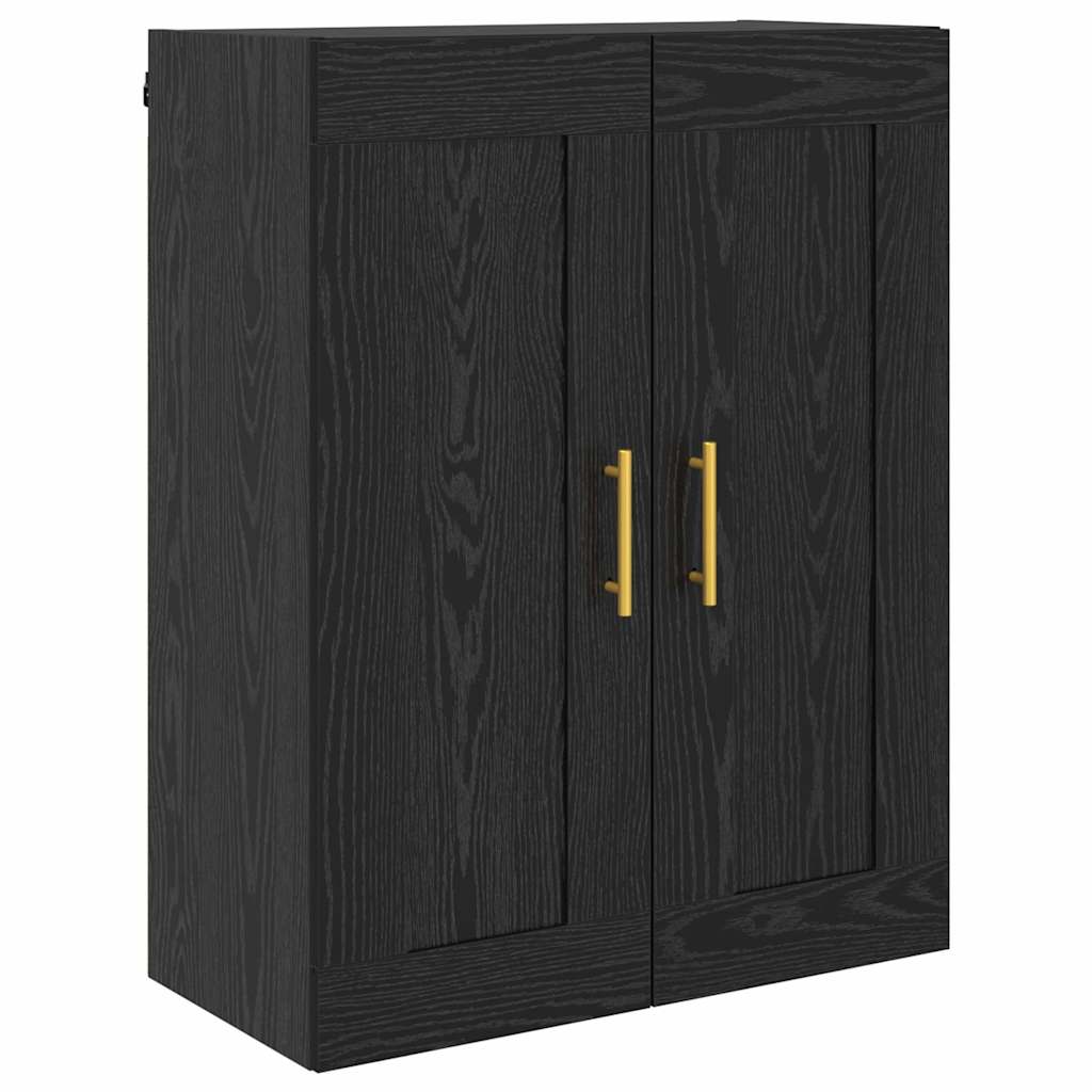 Armario de pared Roble Negro 69,5 x 34 x 90 cm