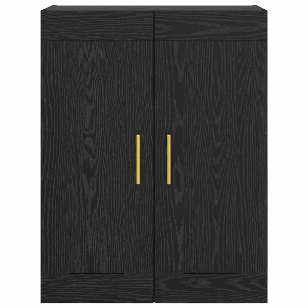 Armario de pared Roble Negro 69,5 x 34 x 90 cm