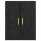 Armario de pared Roble Negro 69,5 x 34 x 90 cm