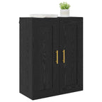 Armario de pared Roble Negro 69,5 x 34 x 90 cm