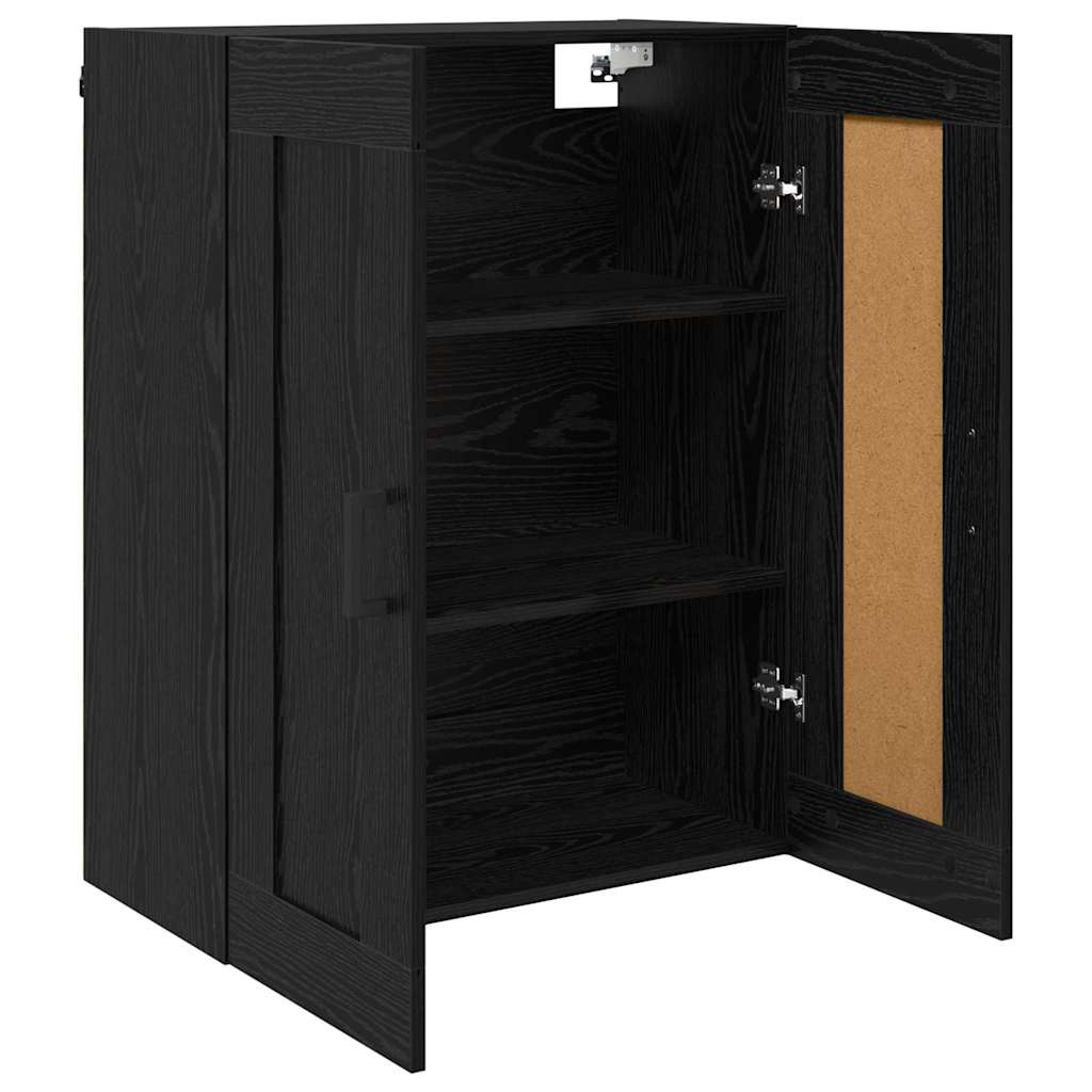Armario de pared Roble Negro 69,5 x 34 x 90 cm