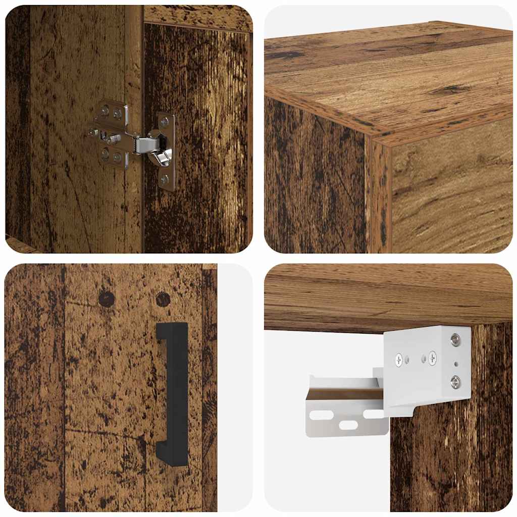 Armario de pared Madera Vieja 34,5 x 34 x 90 cm