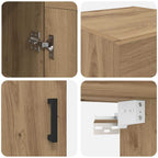 Armario de pared Roble artesanal 34,5 x 34 x 90 cm