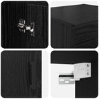 Armario de pared Roble Negro 34,5 x 34 x 90 cm