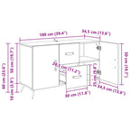 Vitrina Madera Vieja 100 x 36 x 60 cm Madera contrachapada