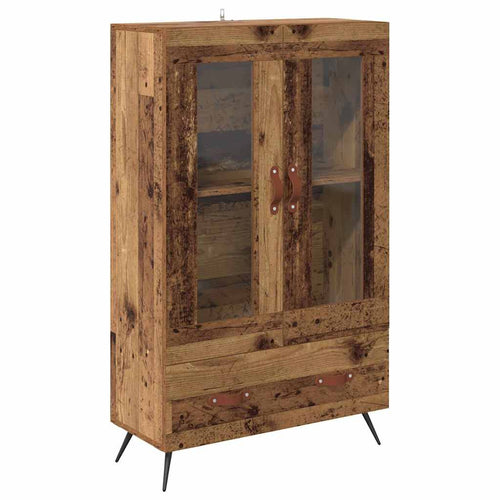 Cupboard with Drawer Old Wood 69.5 x 31 x 115 cm