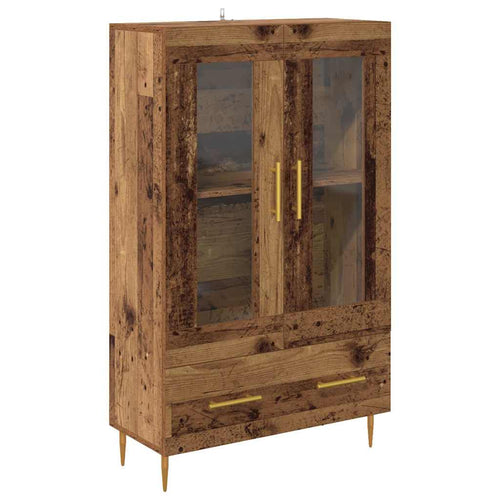 Old Wood Cupboard with Drawer 69.5 x 31 x 115 cm