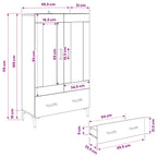 Alacena Madera Vieja 69,5 x 31 x 115 cm Madera contrachapada