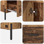 Alacena con cajón Corona Madera Vieja 69,5 x 31 x 115 cm