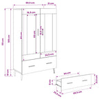 Alacena Madera Vieja 69,5 x 31 x 115 cm Madera contrachapada