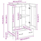 Alacena Madera Vieja 69,5 x 31 x 115 cm Madera contrachapada