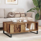 Mesa de Café Madera envejecida 90 x 60 x 35 cm