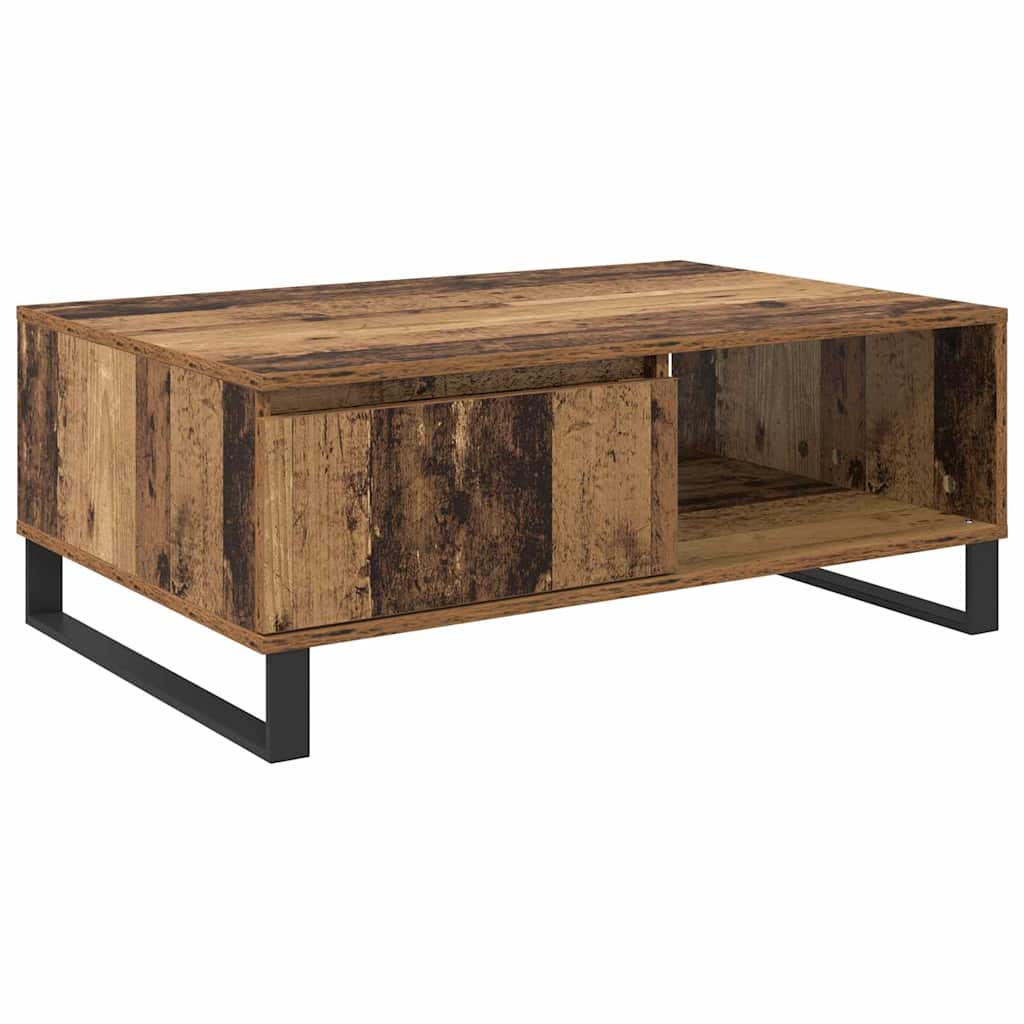 Mesa de Café Madera envejecida 90 x 60 x 35 cm
