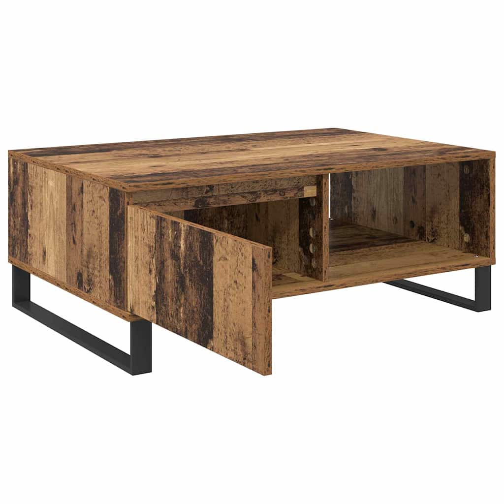 Mesa de Café Madera envejecida 90 x 60 x 35 cm