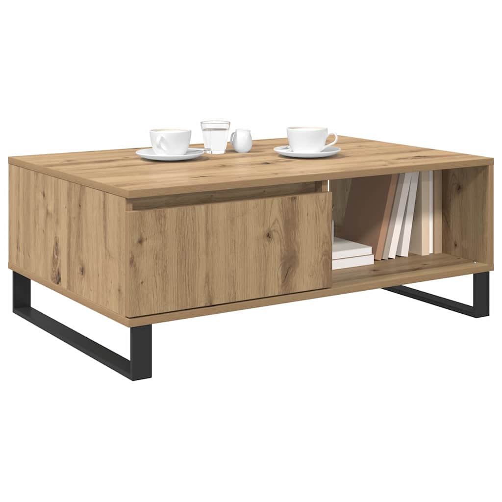 Mesa de Café Roble artesanal 90 x 60 x 35 cm