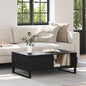 Mesa de Café Roble Negro 90 x 60 x 35 cm Madera de ingeniería