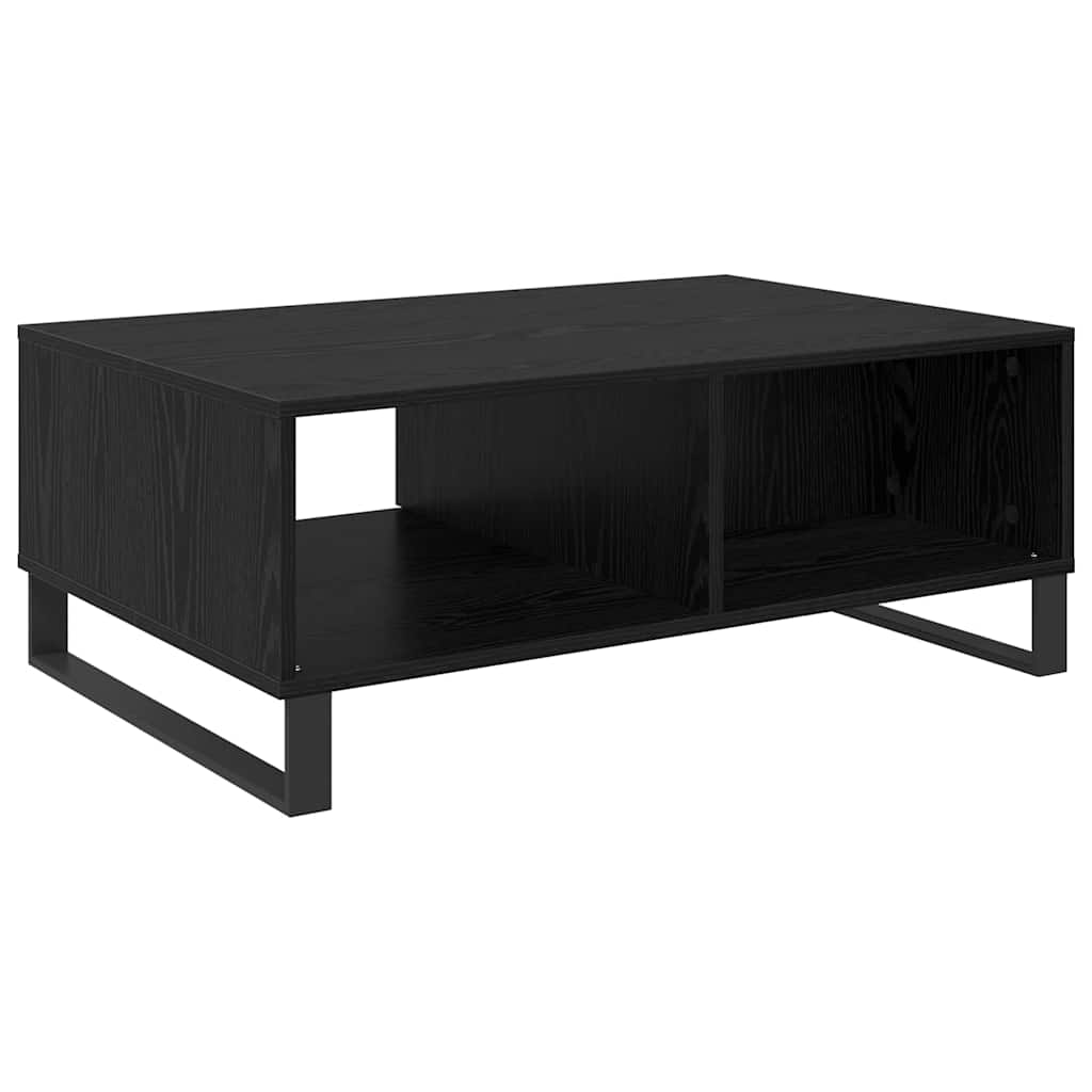 Mesa de Café Roble Negro 90 x 60 x 35 cm Madera de ingeniería