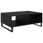 Mesa de Café Roble Negro 90 x 60 x 35 cm Madera de ingeniería