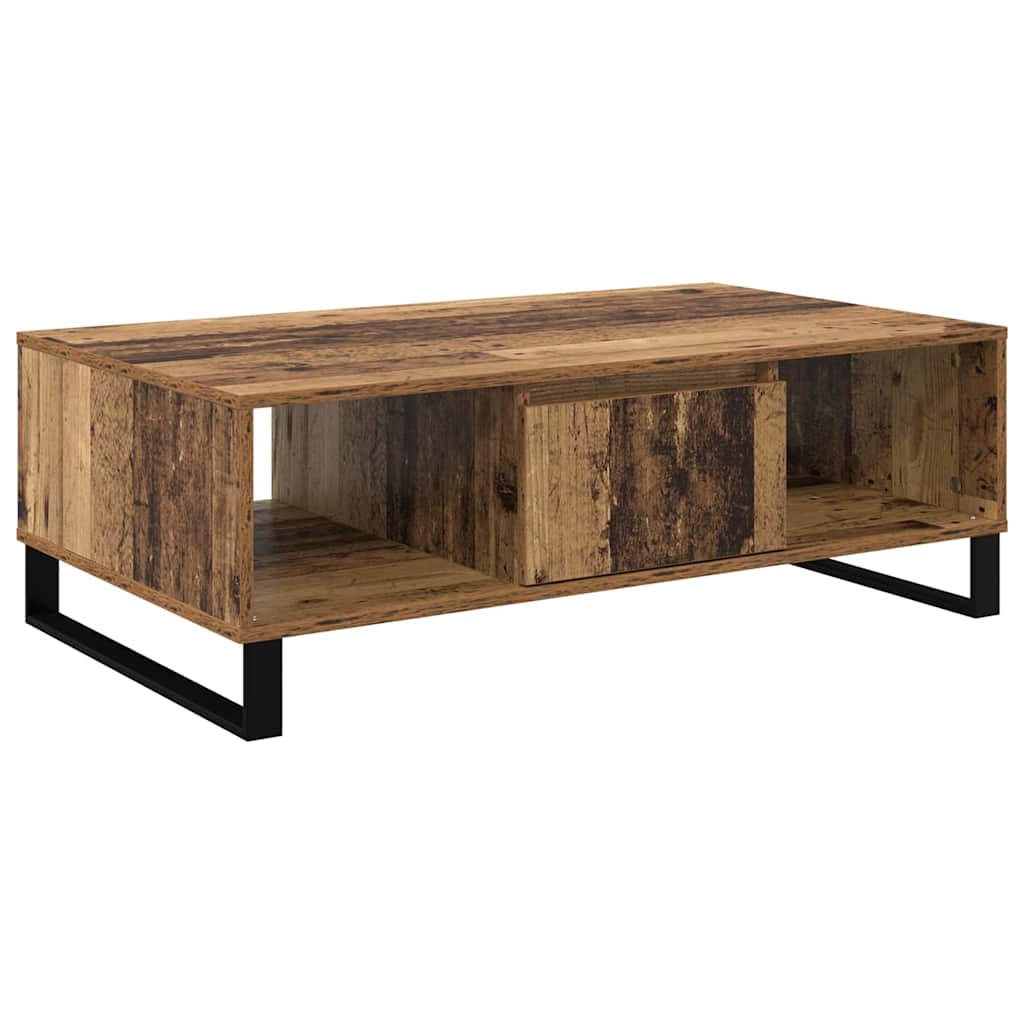Mesa de Café Madera vieja 104 x 60 x 35 cm Madera de ingeniería