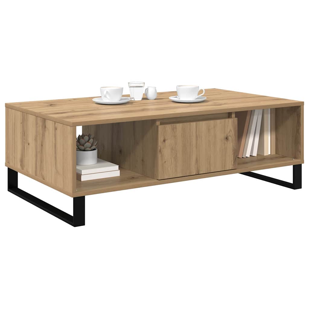 Mesa de Café Roble artesanal 104 x 60 x 35 cm