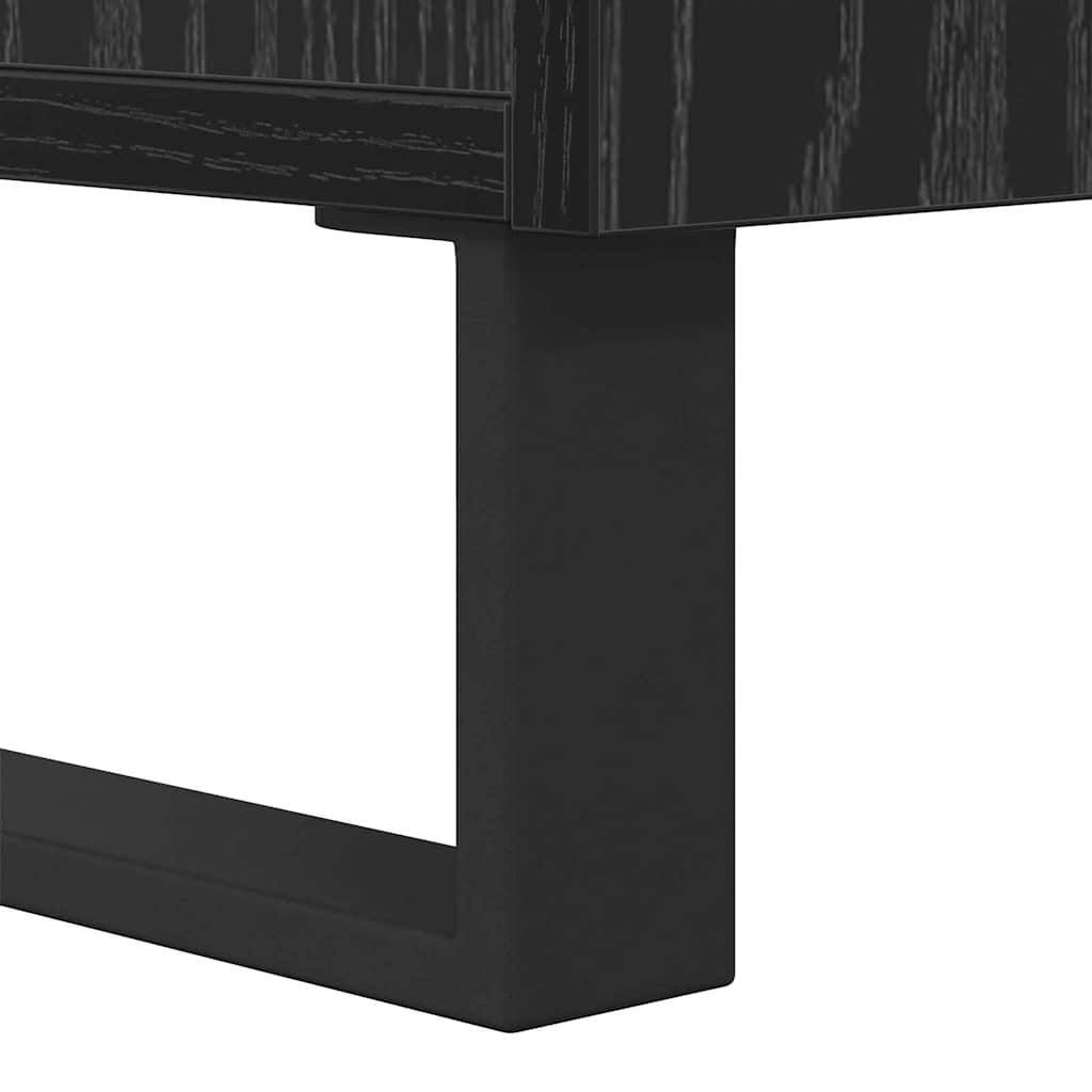 Mesa de Café Roble Negro 104 x 60 x 35 cm Madera de ingeniería