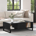 Mesa de Café Roble Negro 104 x 60 x 35 cm Madera de ingeniería
