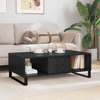 Mesa de Café Roble Negro 104 x 60 x 35 cm Madera de ingeniería