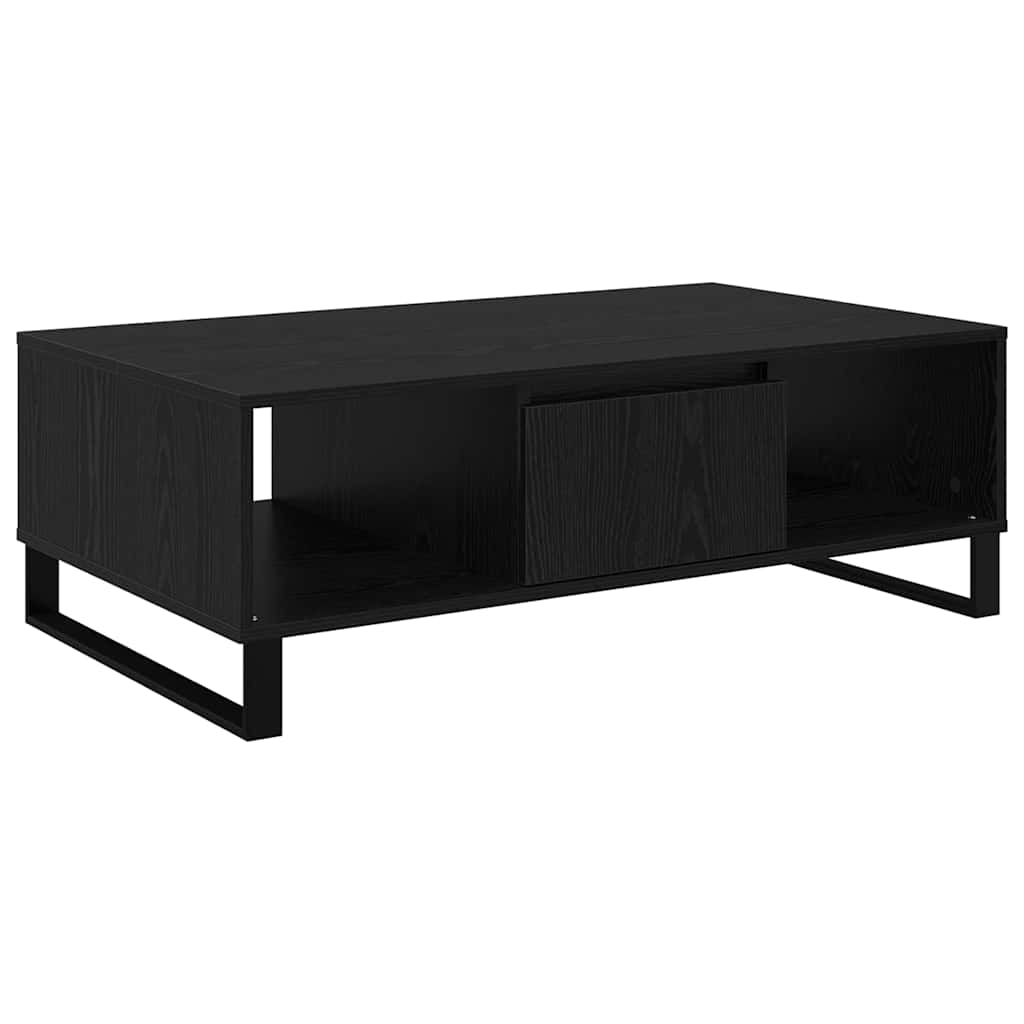 Mesa de Café Roble Negro 104 x 60 x 35 cm Madera de ingeniería