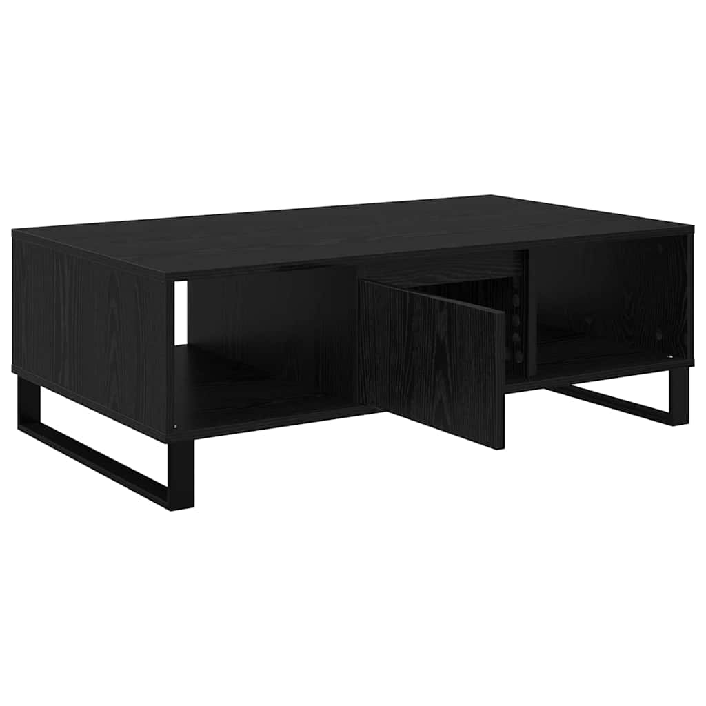 Mesa de Café Roble Negro 104 x 60 x 35 cm Madera de ingeniería