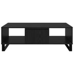Mesa de Café Roble Negro 104 x 60 x 35 cm Madera de ingeniería