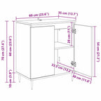 Vitrina Madera Vieja 60 x 35 x 70 cm Madera contrachapada