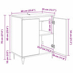 Vitrina Madera Vieja 60 x 35 x 70 cm Madera contrachapada