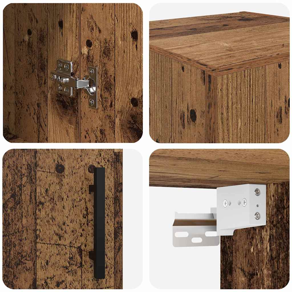 Armario de pared Madera Vieja 34,5 x 34 x 90 cm