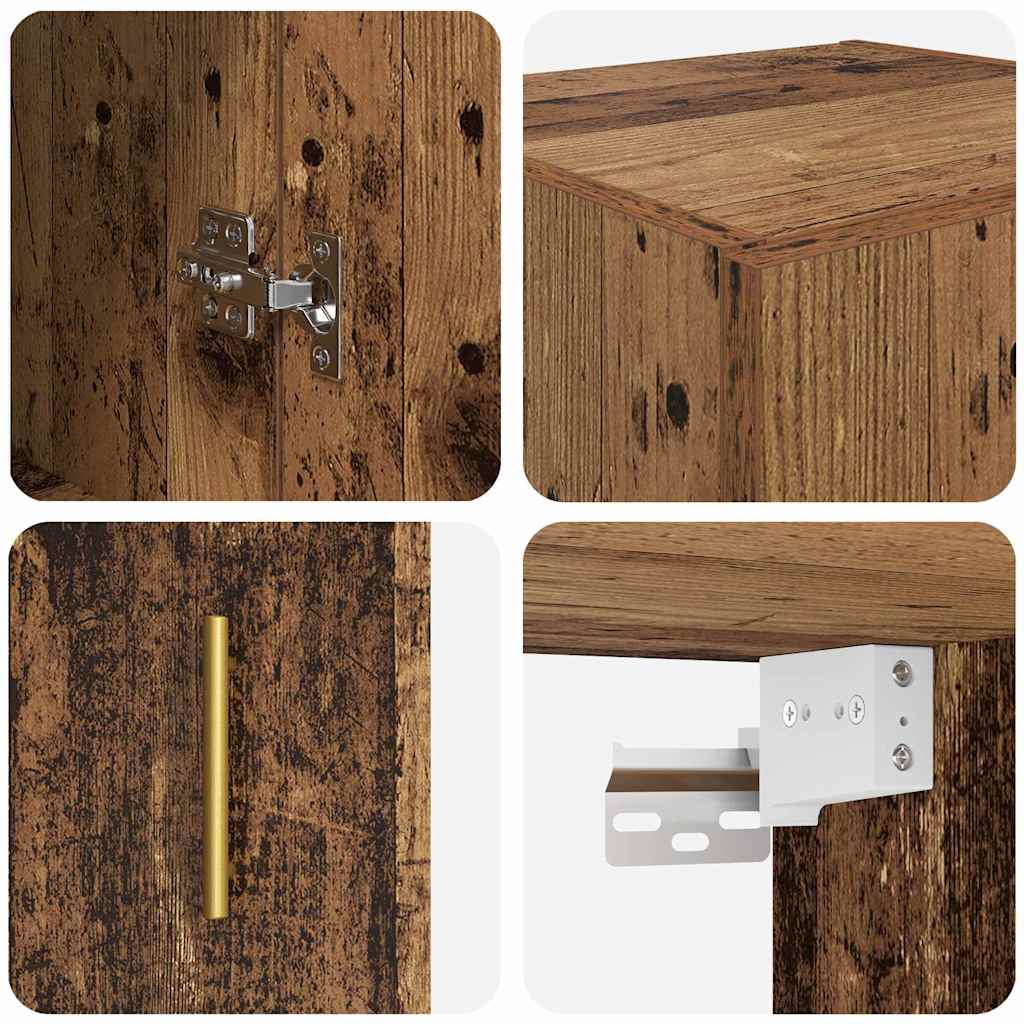 Armario de pared Madera Vieja 34,5 x 34 x 90 cm