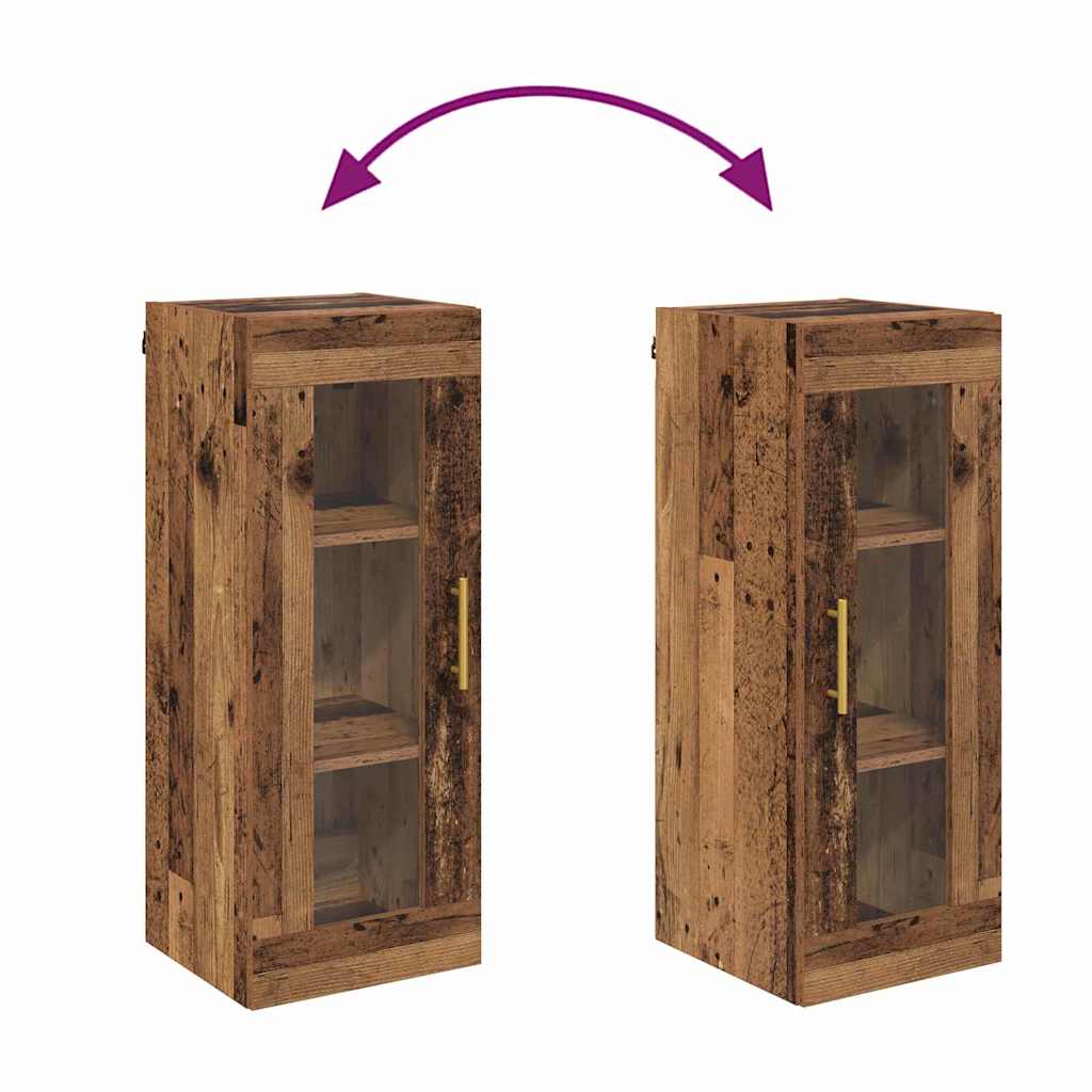 Armario de pared Madera Vieja 34,5 x 34 x 90 cm