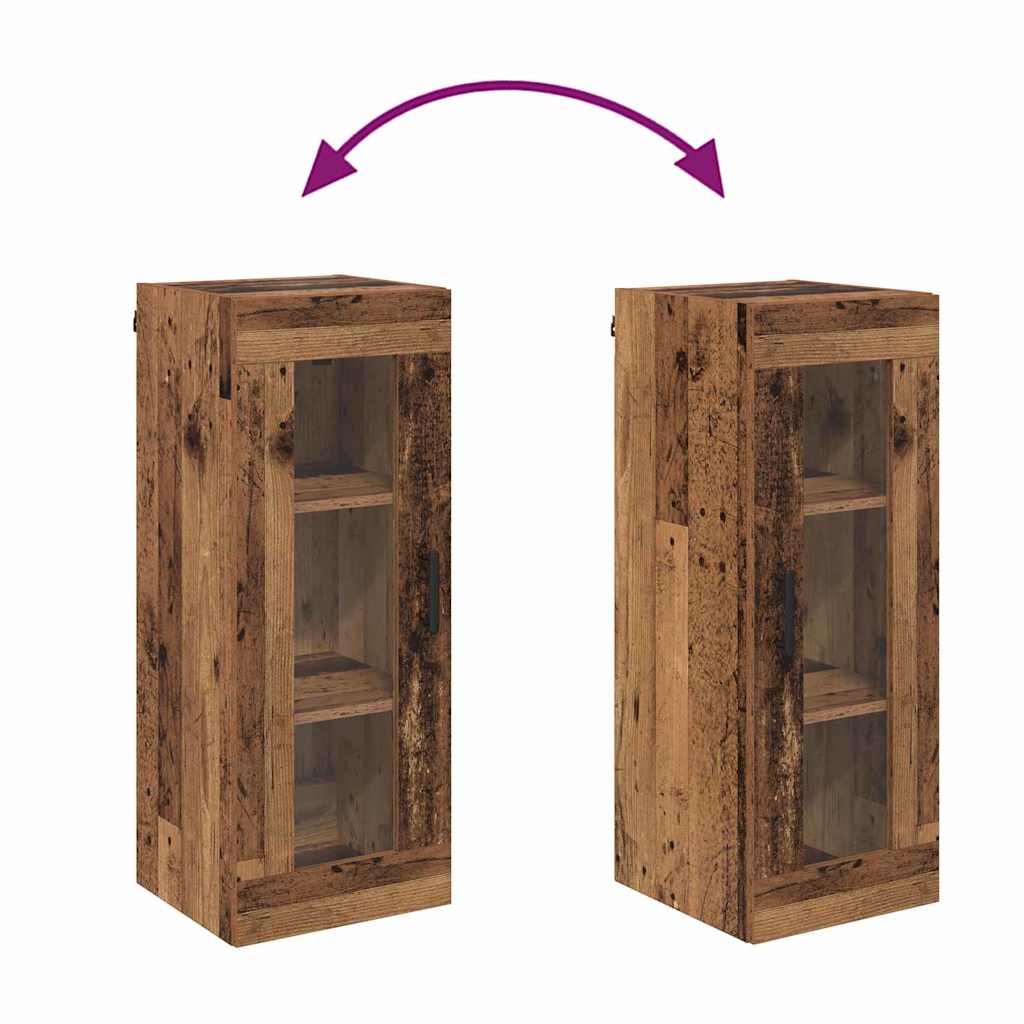 Armario de pared Madera Vieja 34,5 x 34 x 90 cm