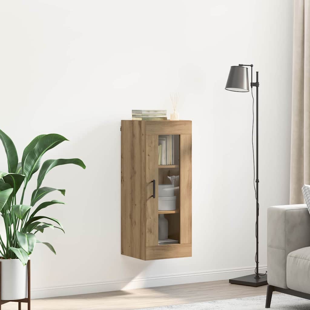 Armario de pared Roble artesanal 34,5 x 34 x 90 cm